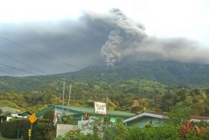 21September: Turrialba Vocano eruption from Santa Cruz at 5:30 am